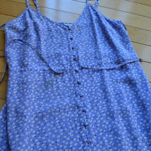 Rails Frida Daisy-Print High-Low Dress Size M - Picture 6 of 14